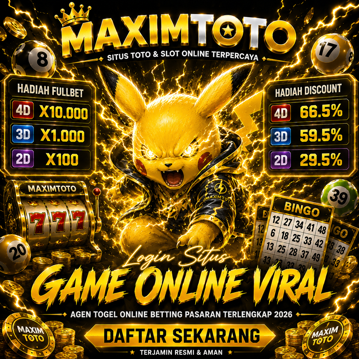 MAXIMTOTO > Situs Slot Qris Digital Resmi Dengan Toto 4D Online Asli Indonesia